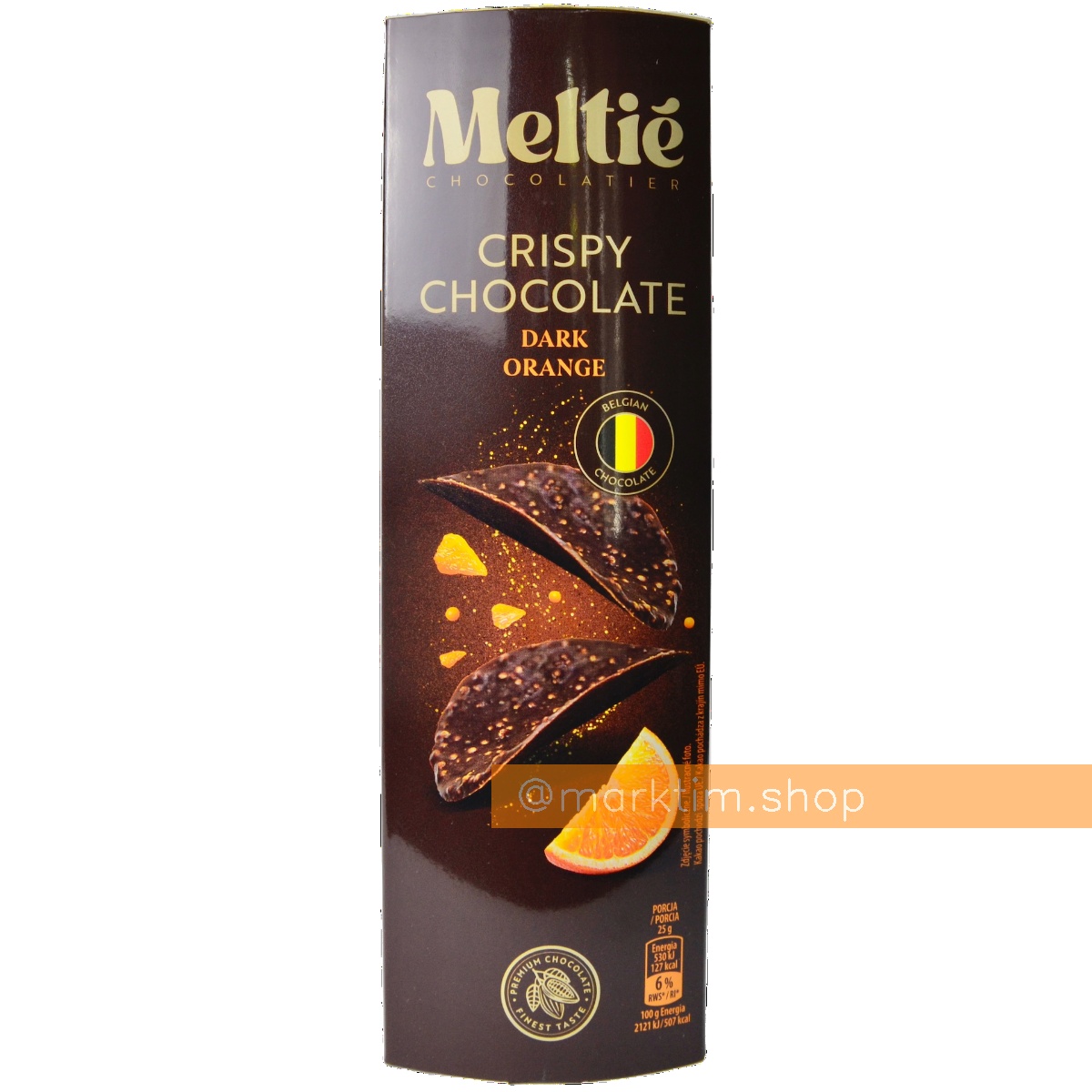 Шоколадные чипсы темный шоколад апельсин MELTIE (125 г)