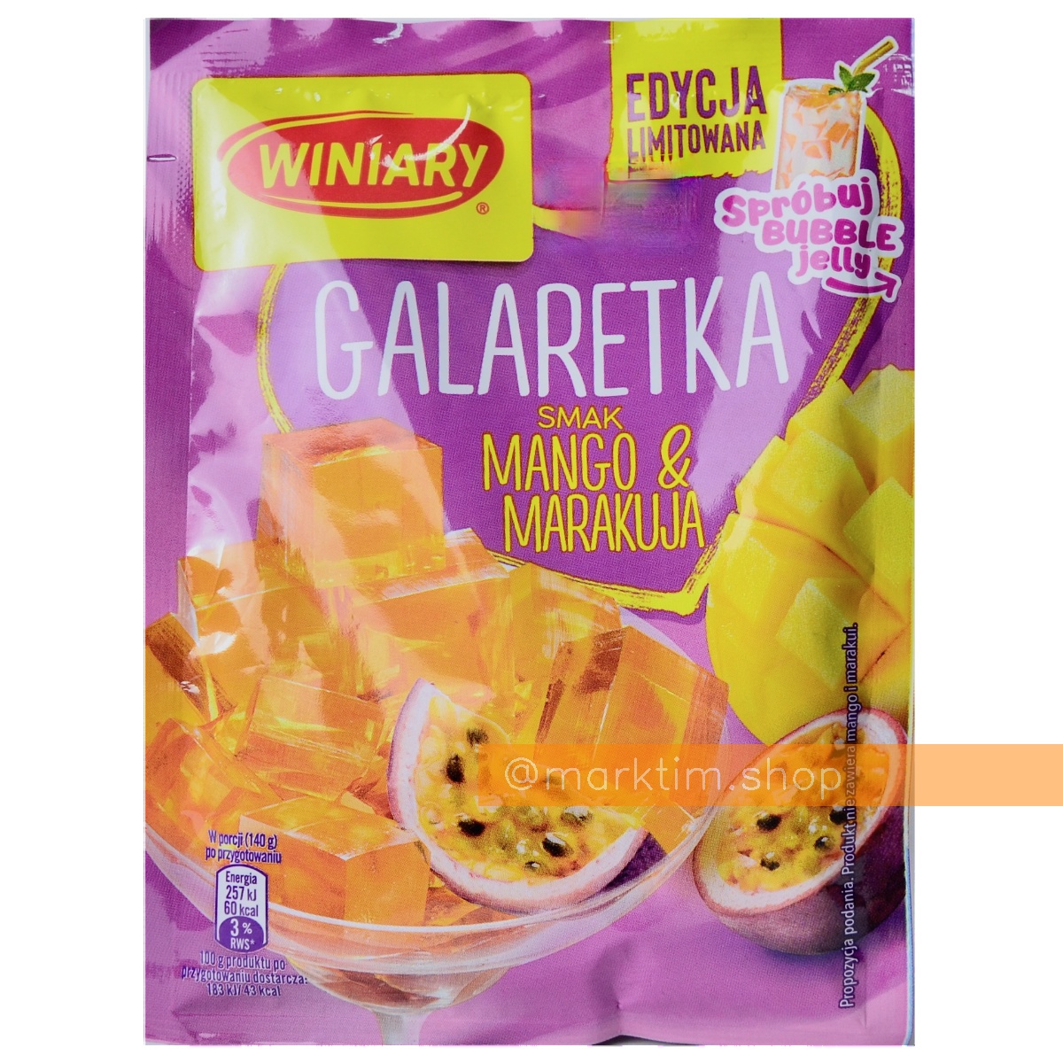 Желе со вкусом манго и маракуйи Winiary (47 г)
