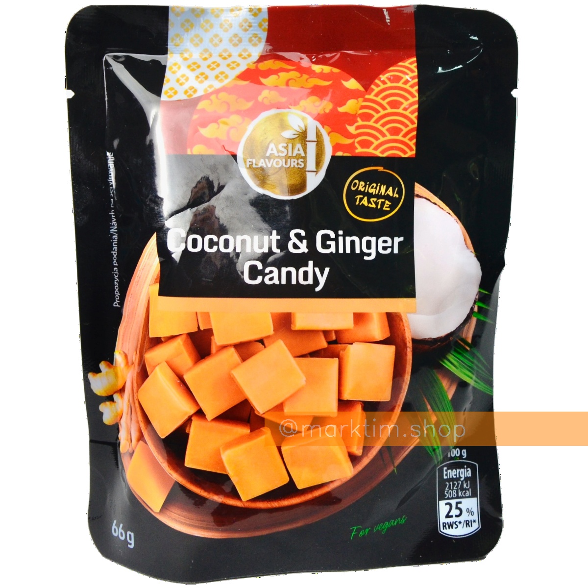 Конфеты из кокоса и имбиря ASIA FLAVOURS (66 г)