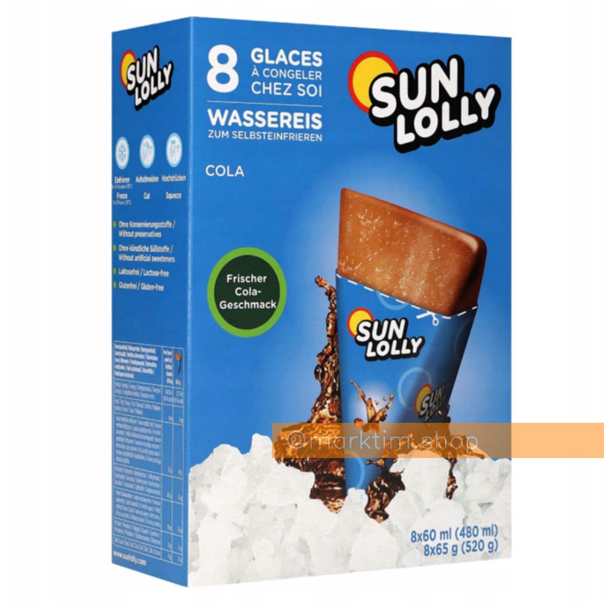 Сок для заморозки Кола SAN LOLLY (8х60 мл)
