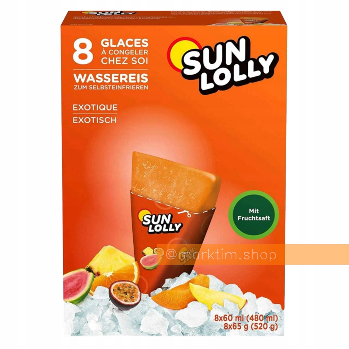 Сок для заморозки Екзотик SAN LOLLY (8х60 мл)