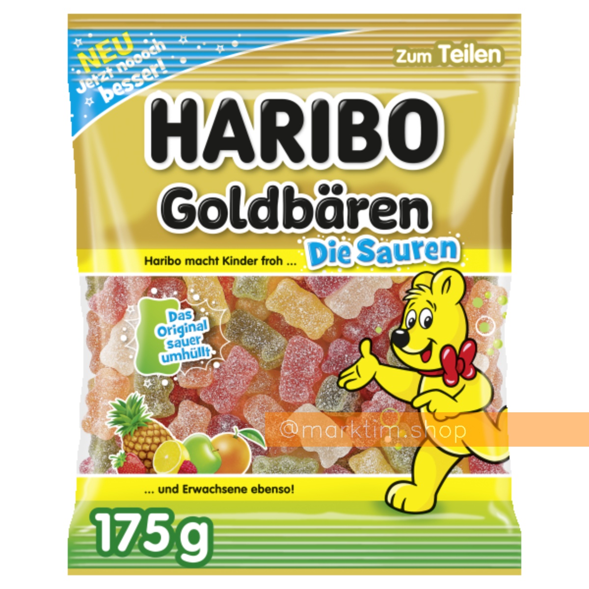 Жевательные конфеты Goldbären Die Sauren HARIBO (175 г)