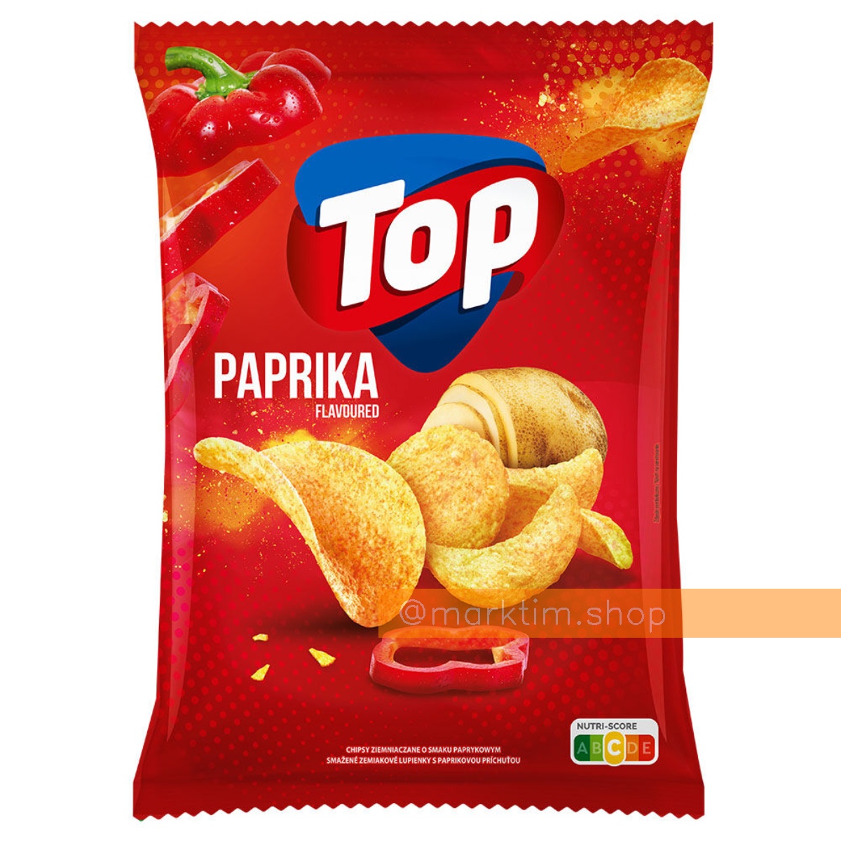 Чипсы картофельные с сладкой паприкой TOP (150 г)