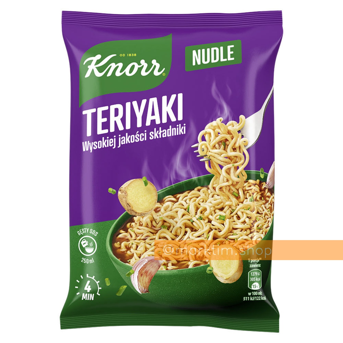 Лапша быстрого приготовления со вкусом тирияки Knorr Nudle (65 г)