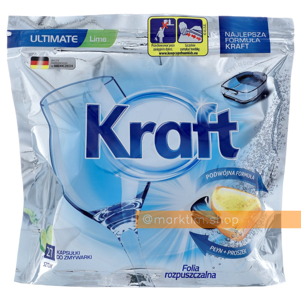 Таблетки для посудомойки Ultimate Kraft (27 шт)