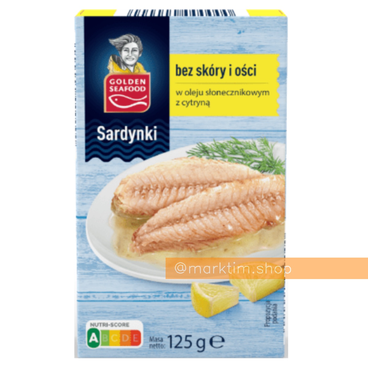 Сардинки в масле с лимоном GOLDEN SEAFOOD (125 г)