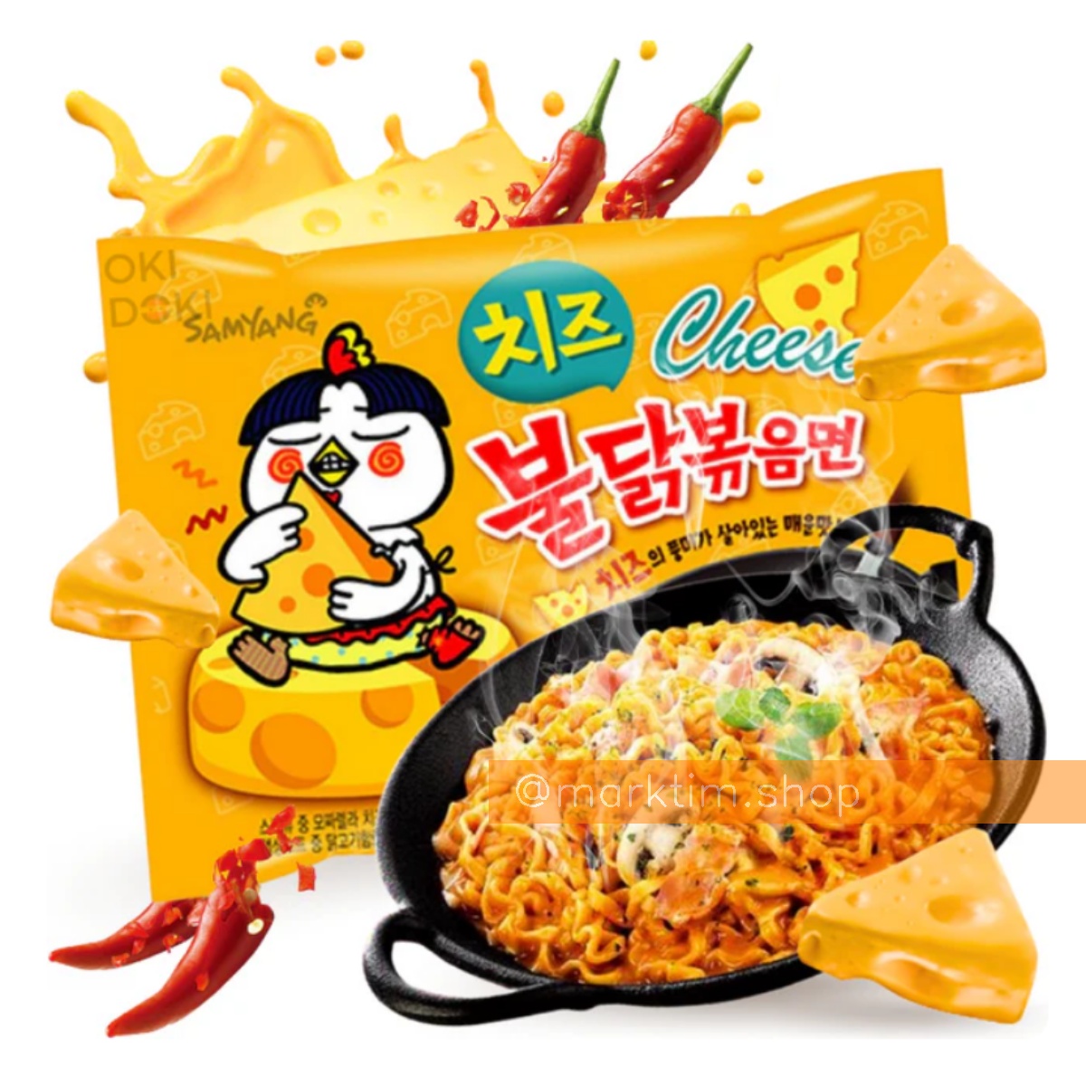 Лапша быстрого приготовления Рамен Сыр Buldak Cheese SAMYANG (140 г)
