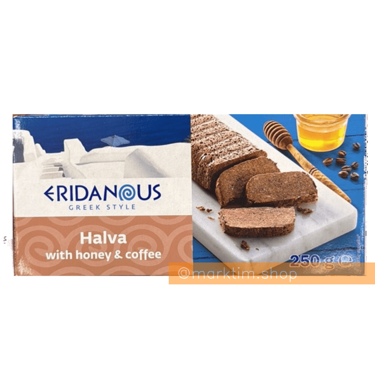 Халва кунжутная с медом и кофе ERIDANOUS (250 г)