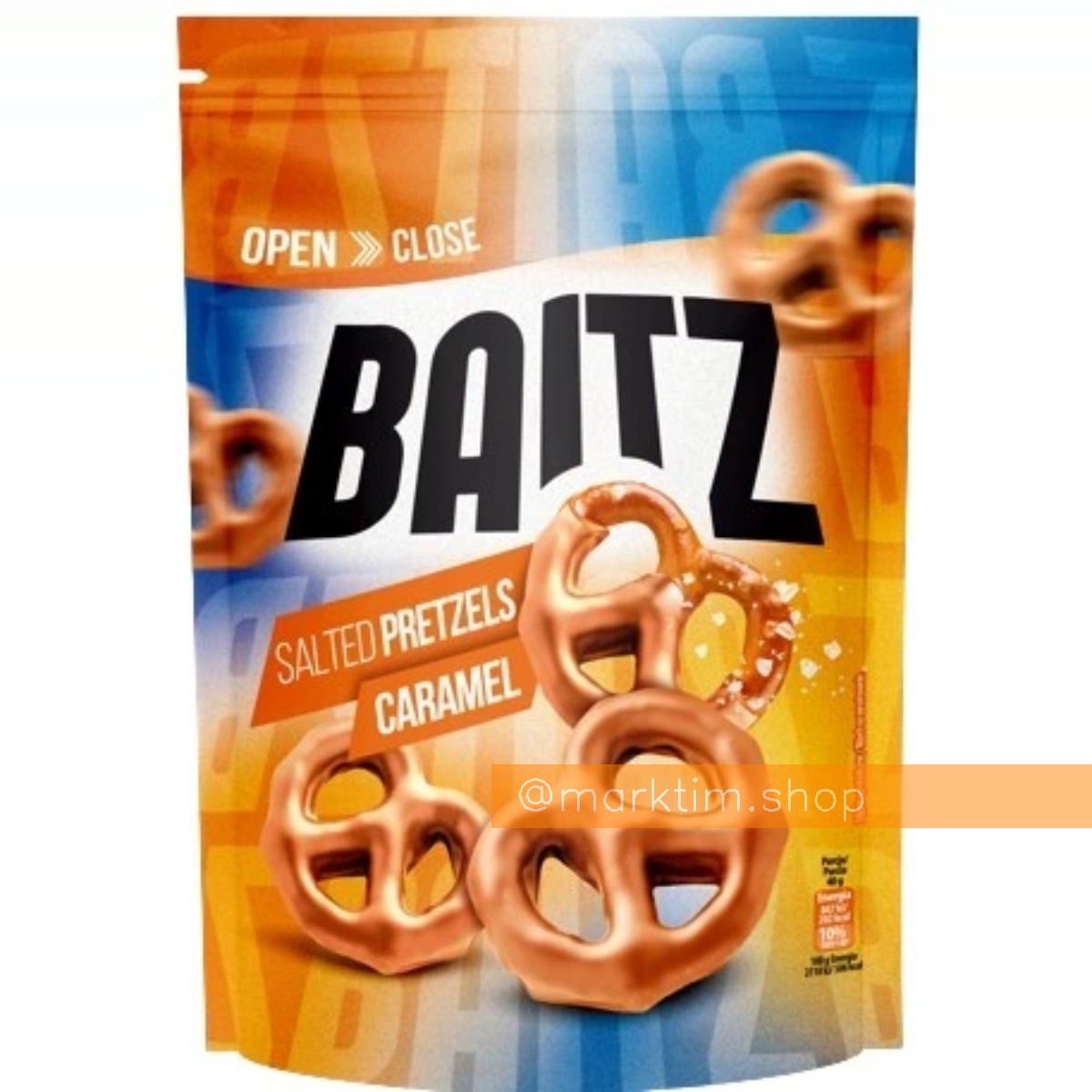 Соленые крендельки в карамельной глазури Saltet Pretzel Caramel BAITZ (130 г)