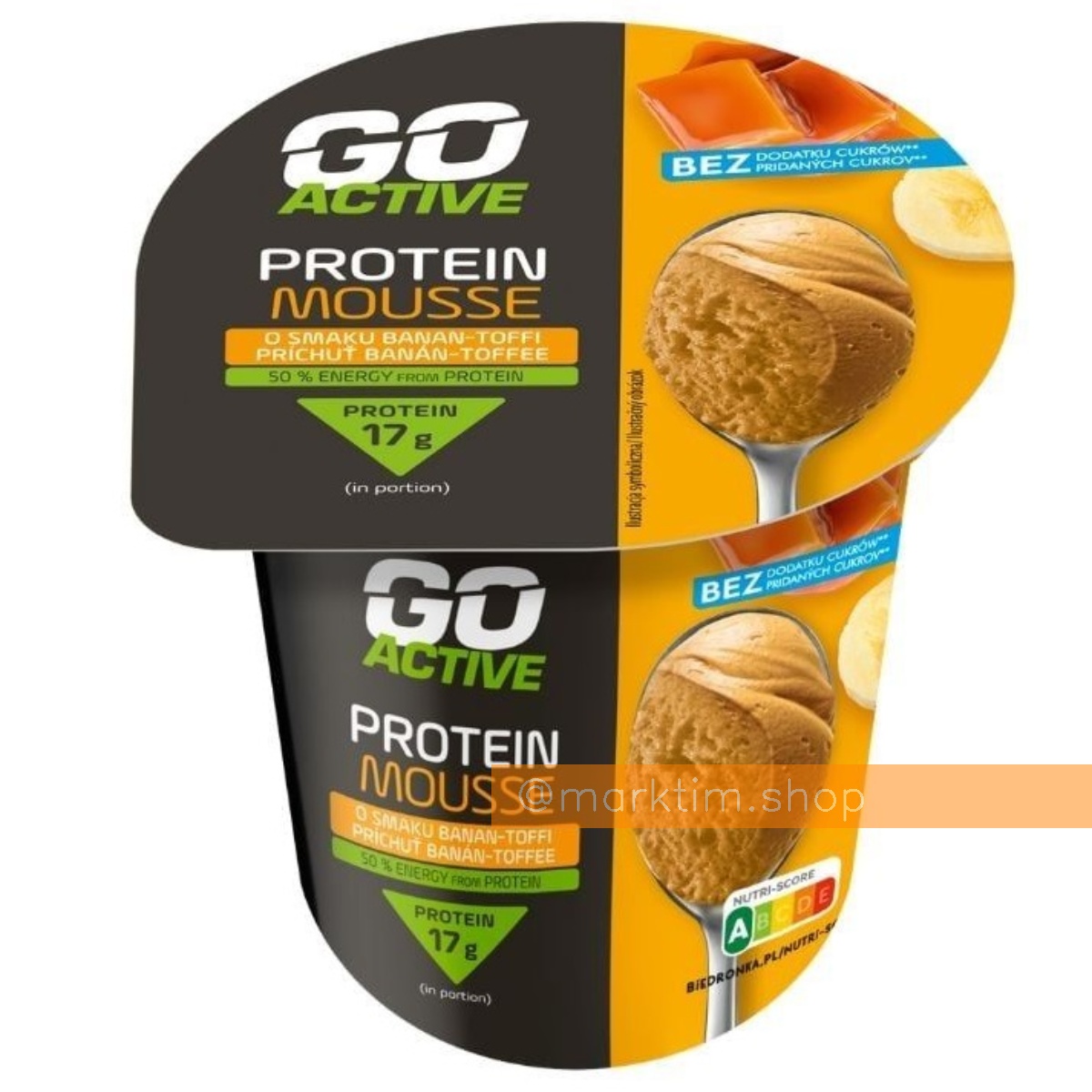 Пудинг протеиновый без сахара Банан Тоффи GO ACTIVE (170 г)