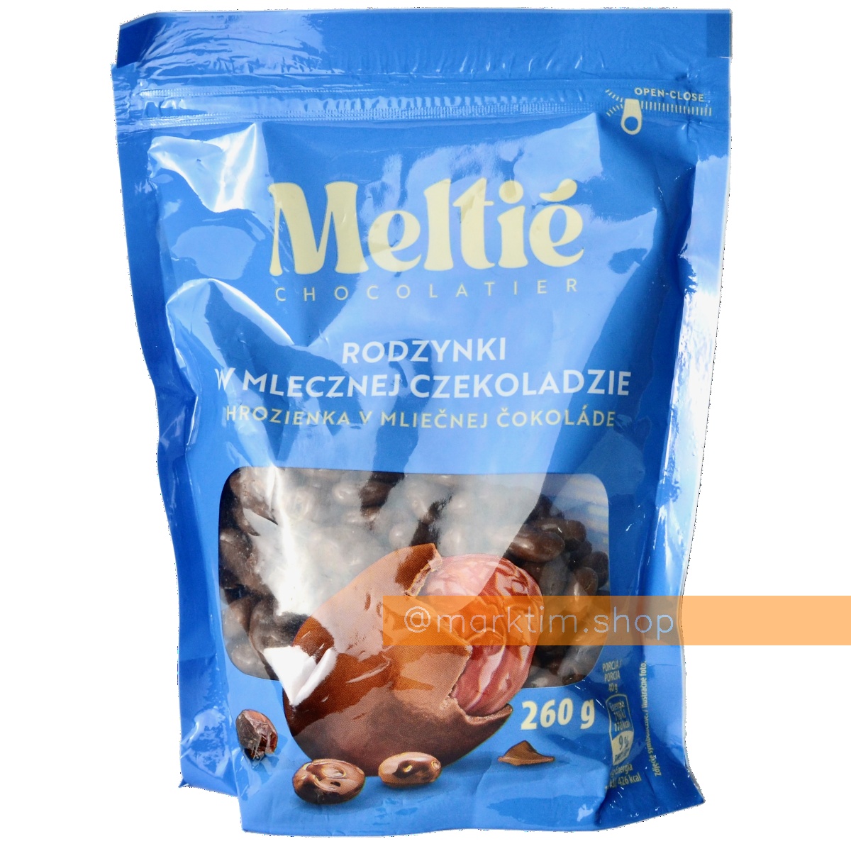 Изюм в молочном шоколаде MELTIE (260 г)