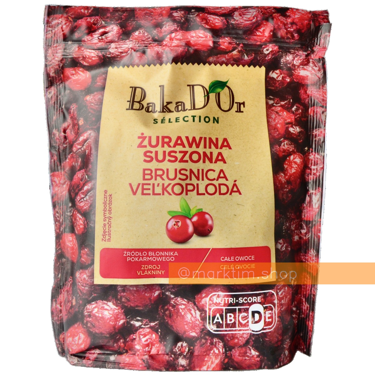 Журавлина сушена Zurawina suszona BAKAD'OR (200 г)