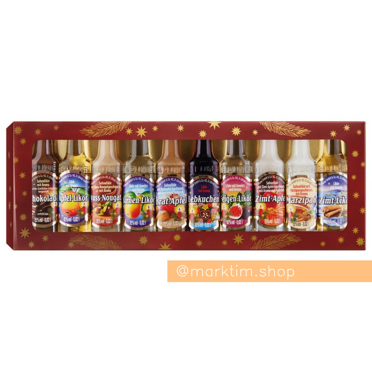 Набір різдвяних міні-лікерів (10x200 мл)