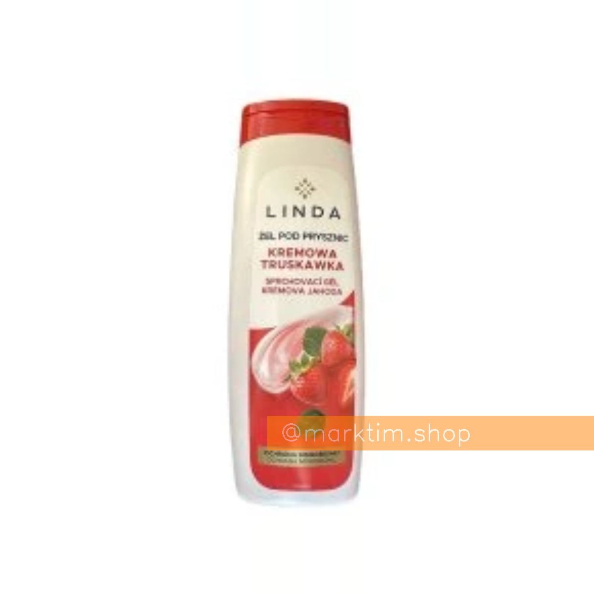 Гель для душа Крем-Клубника Kremowa Truskawka LINDA (400 мл)