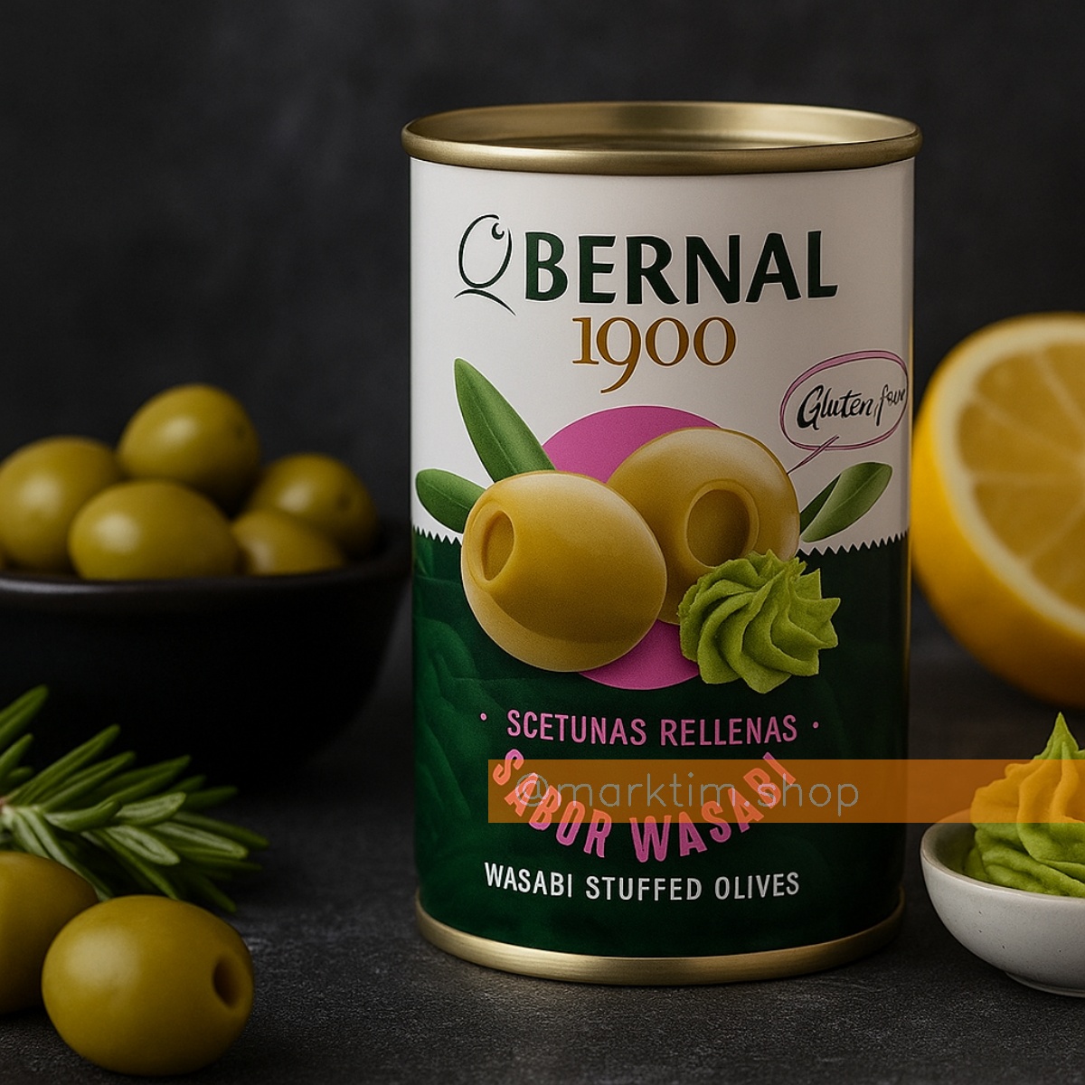 Оливки з васабі Bernal (292 г)