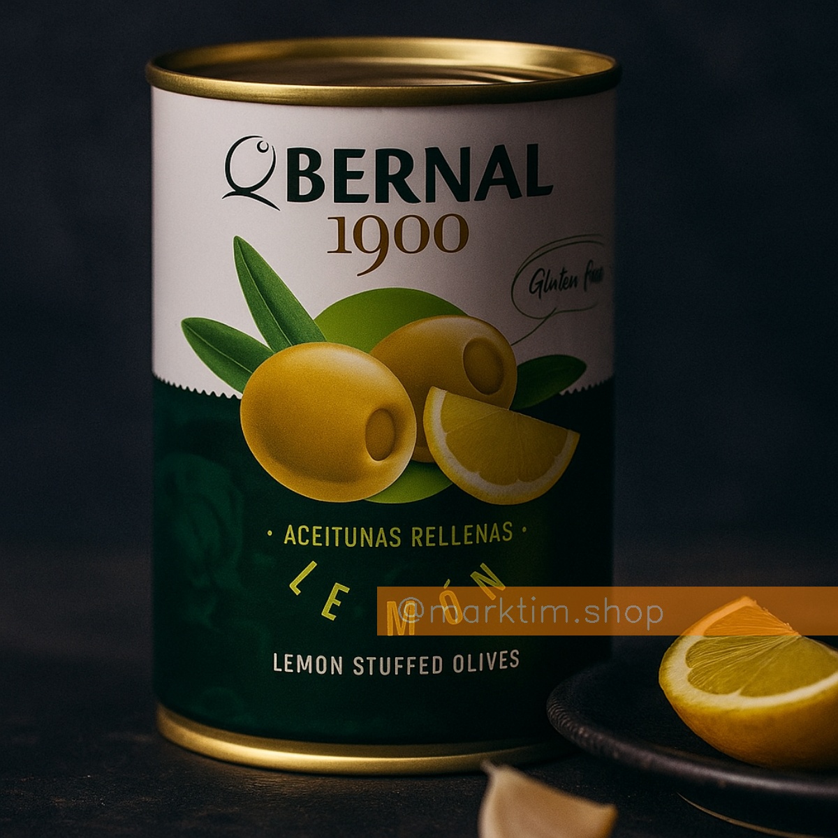 Оливки фаршировані лимонною пастою Bernal (292 г)