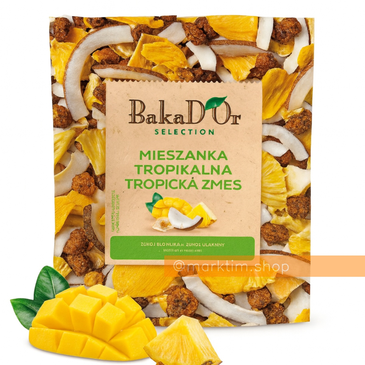 Мікс горіхів та тропічних сухофруктів BAKAD'OR (100 г)