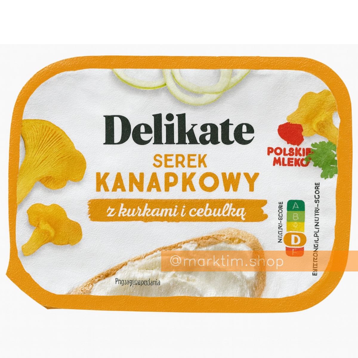 Сливочный сыр с лисичками и луком DELIKATE (125 г)