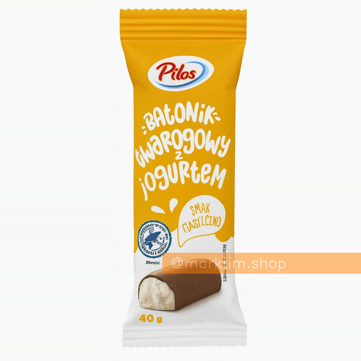 Батончик творожно-йогуртовый в шоколаде Печенье PILOS (40 г)