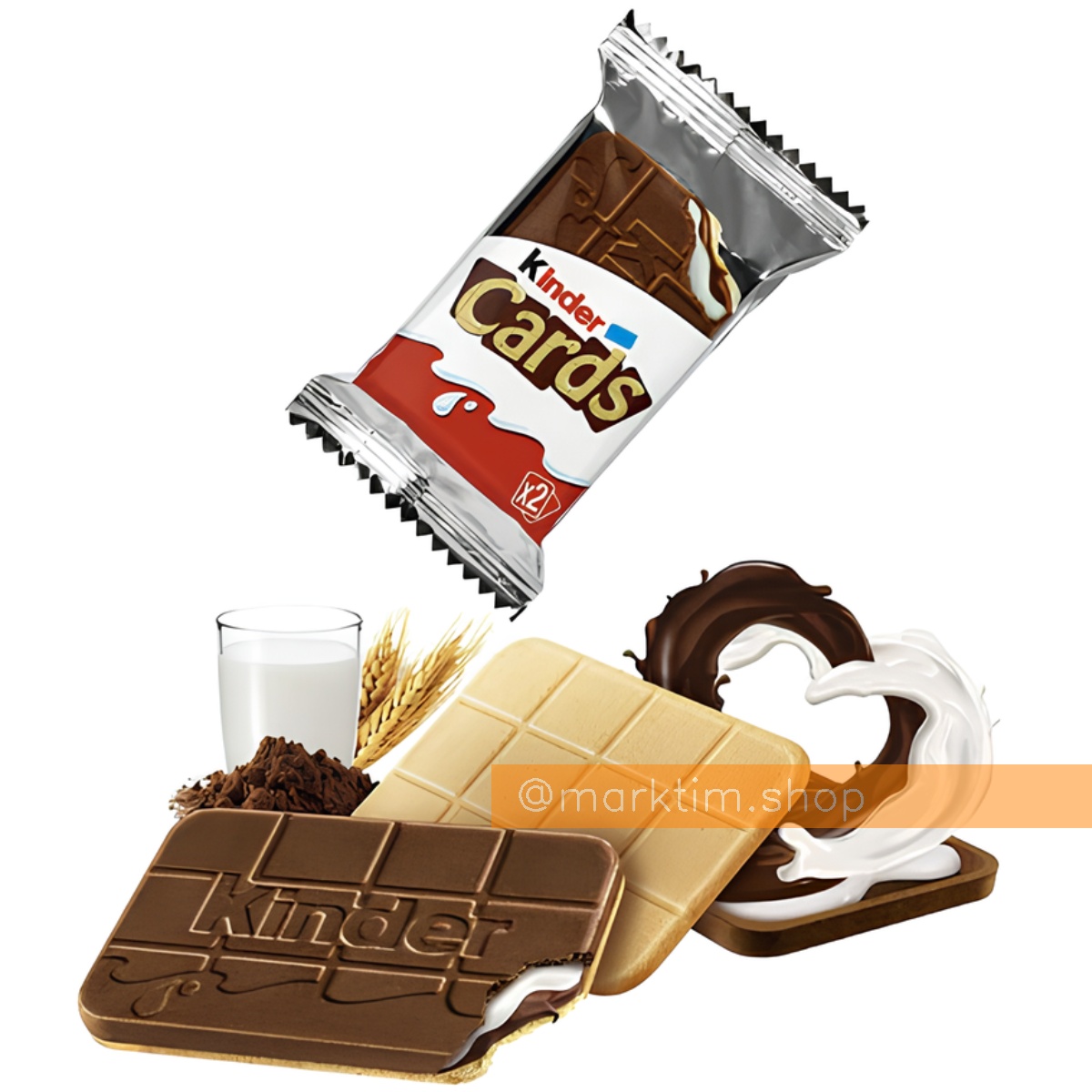 Печиво-карточка з молочним шоколадом CARDS KINDER (1 шт)