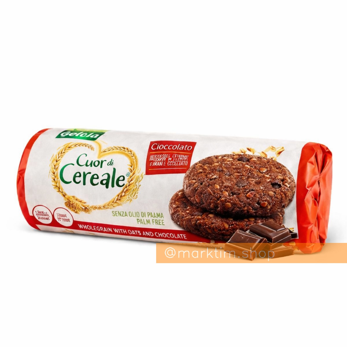 Злакове печиво з шоколадом Cuor di Cereale Gullon (280 г)