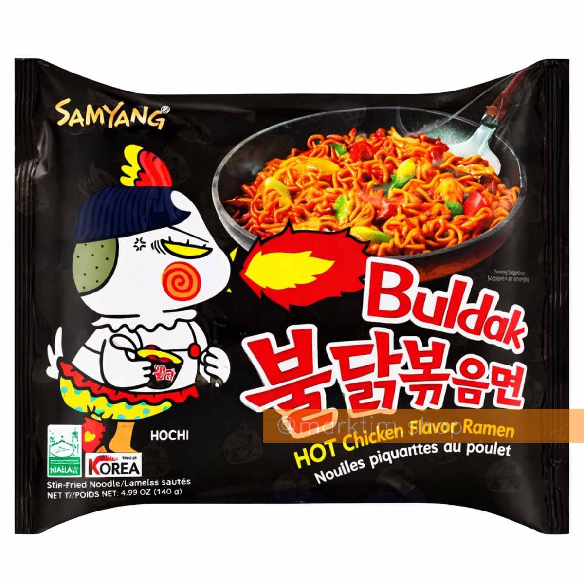 Локшина куряча гостра Buldak Hot Chicken Ramen Spicy Samyang (140 г)