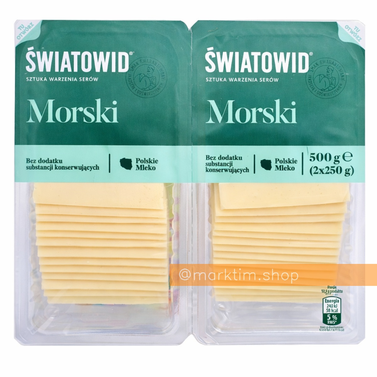 Сир Морський, нарізка Swiatowid (2x250 г)