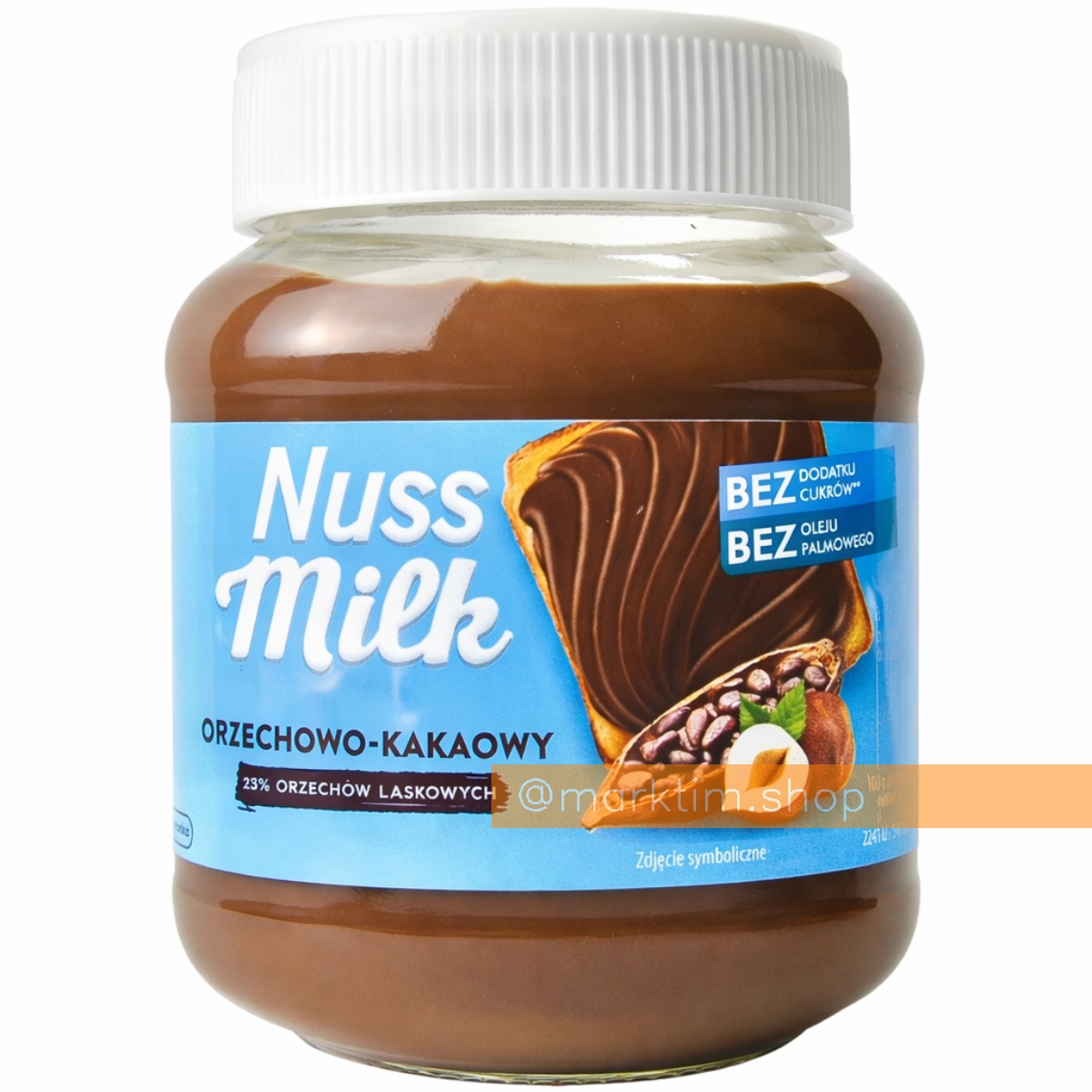 Шоколадно-горіхова паста без цукру та пальмової олії Nuss Milk (400 г)