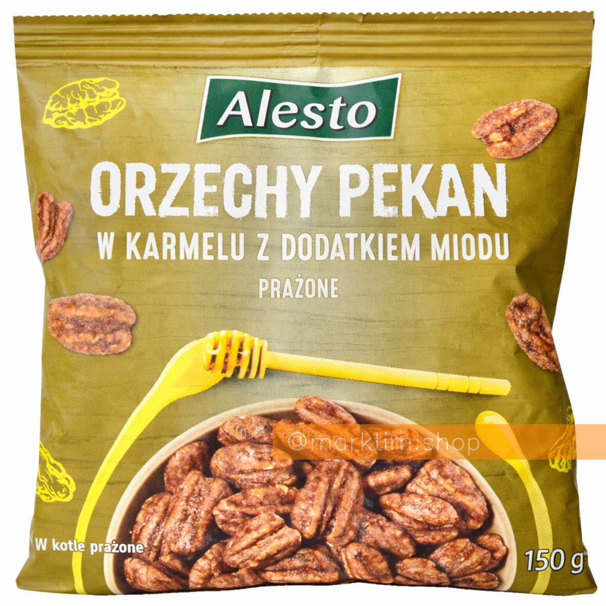 Запечений пекан у медовій карамелі Alesto (150 г)