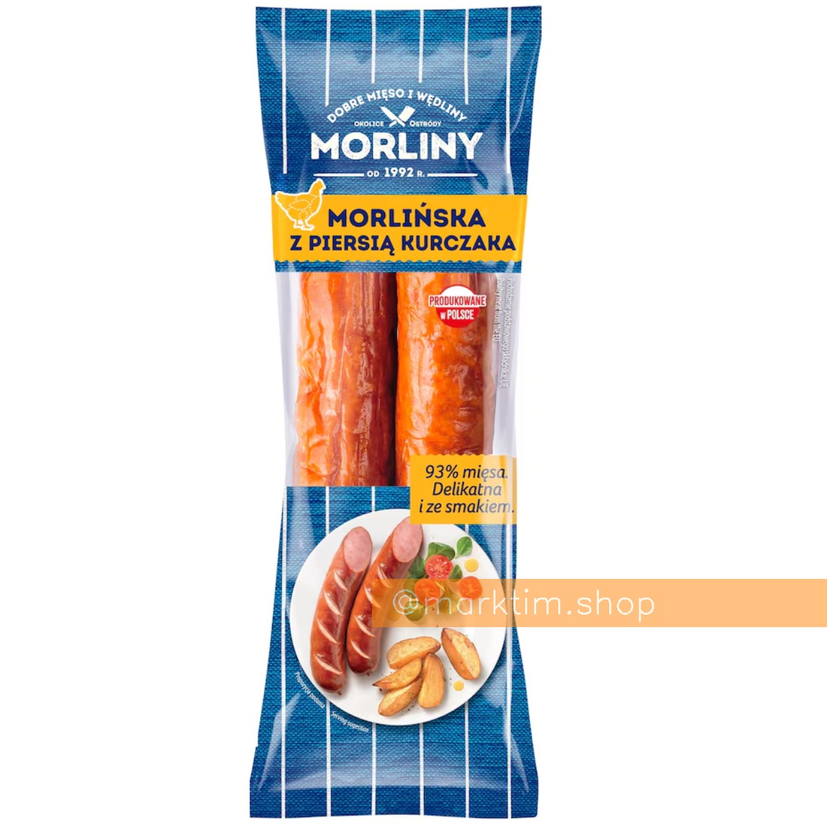 Ковбаса з курячої грудки Morliny (400 г)