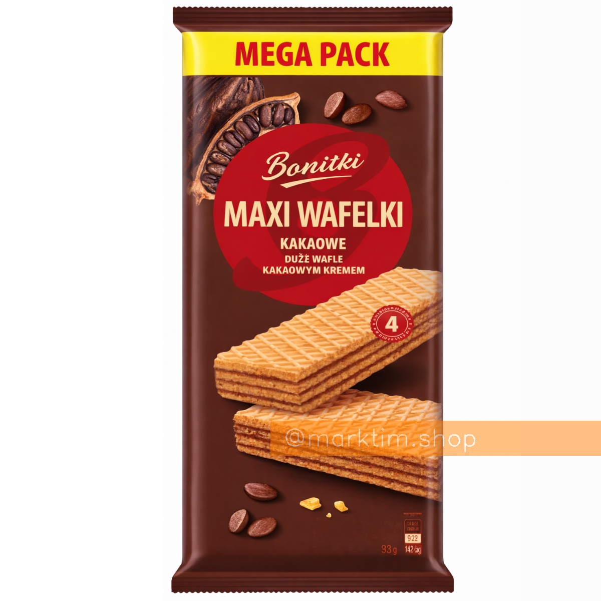 Класичні вафлі з шоколадним кремом Tasso (450 г)