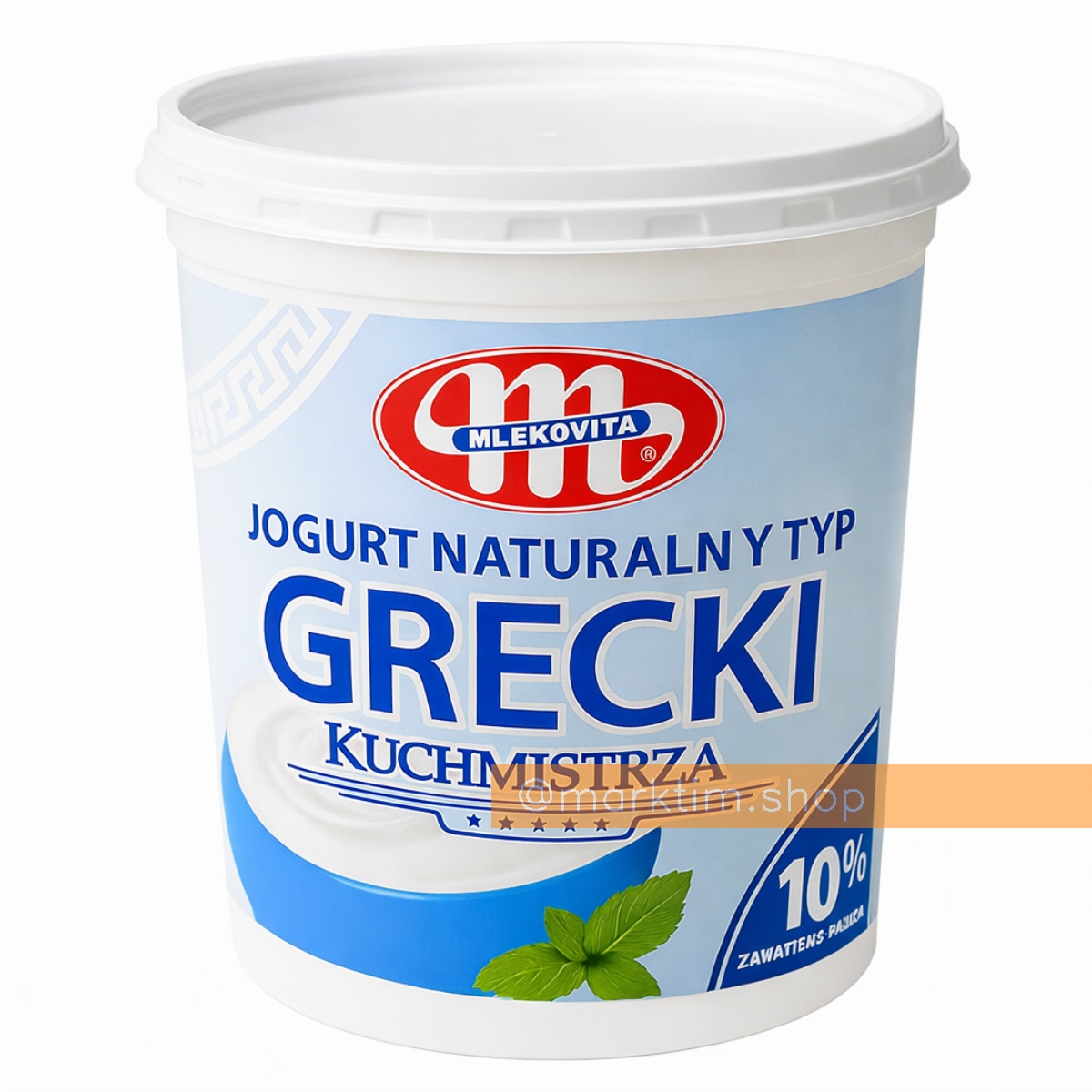 Йогурт грецький натуральний Grecki Kuchmistrza MLEKOVITA (1 кг)