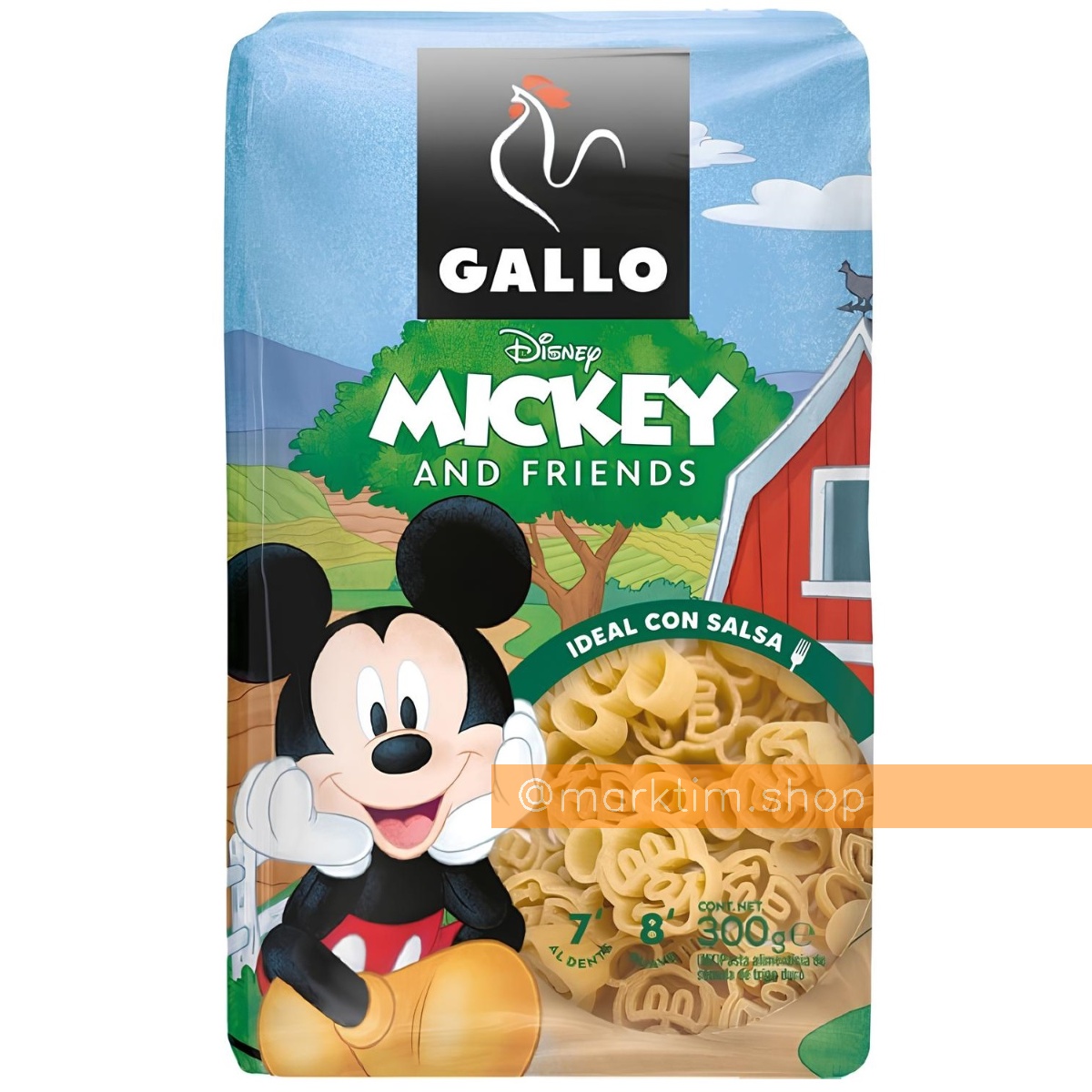 Макарони з твердих сортів МІККІ Disney Gallo (300 г)