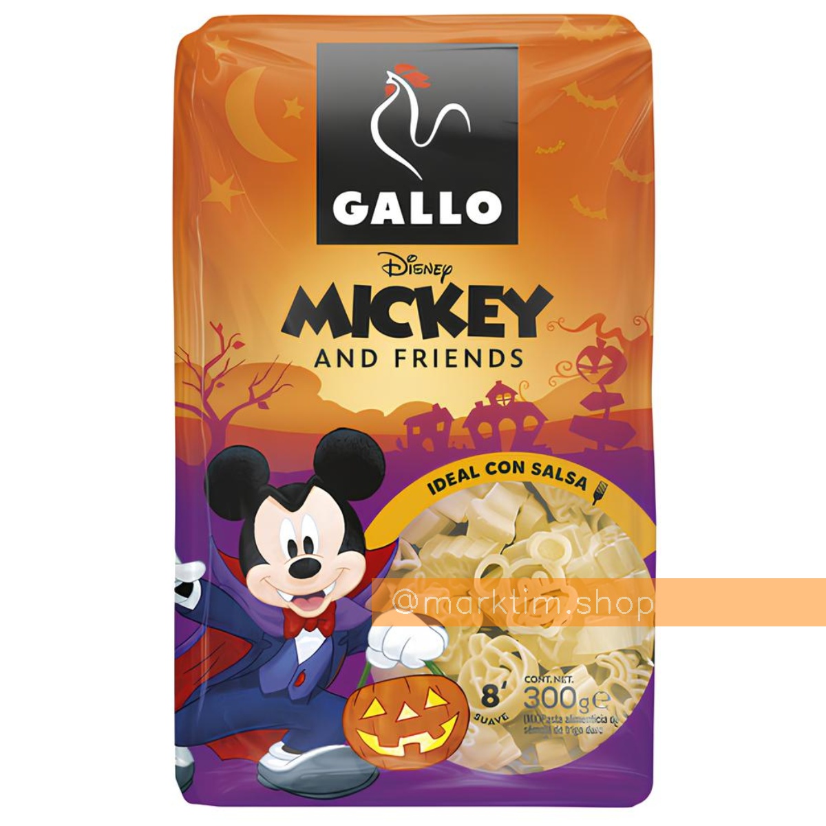 Макарони з твердих сортів МІККІ Хелловін Disney Gallo (300 г)
