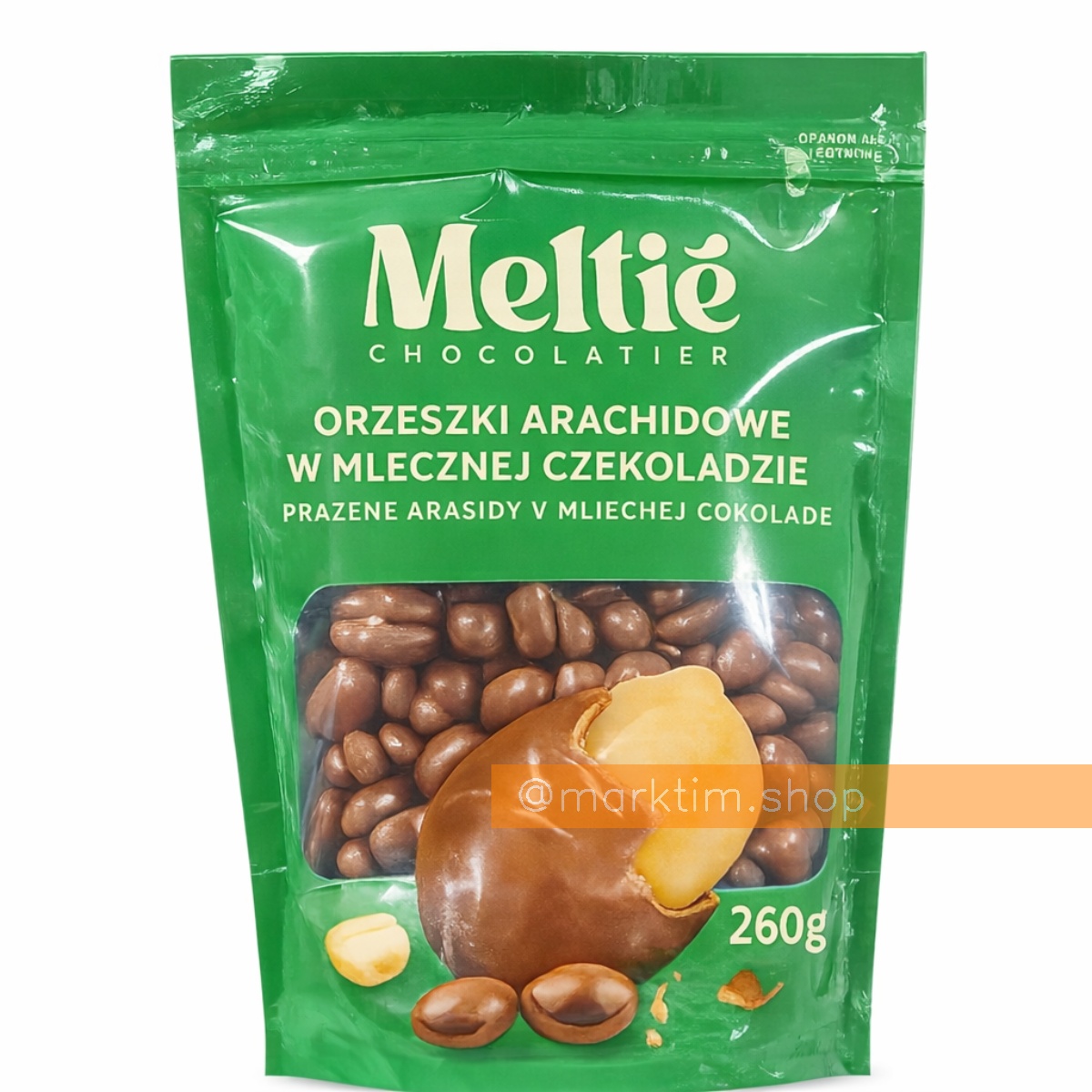 Арахіс у молочному шоколаді Peanuts Milk Chocolate MELTIE (280 г)