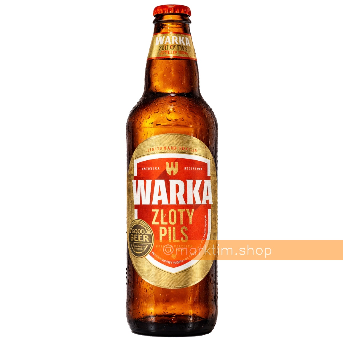 Пиво світле з/б Zloty Pils WARKA (500 мл)