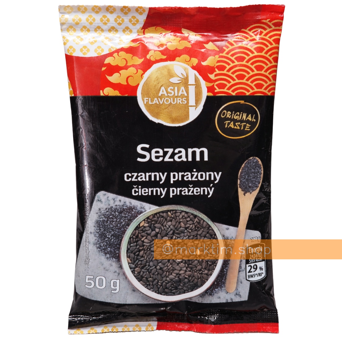 Темний смажений кунжут Asia Flavours (50 г)