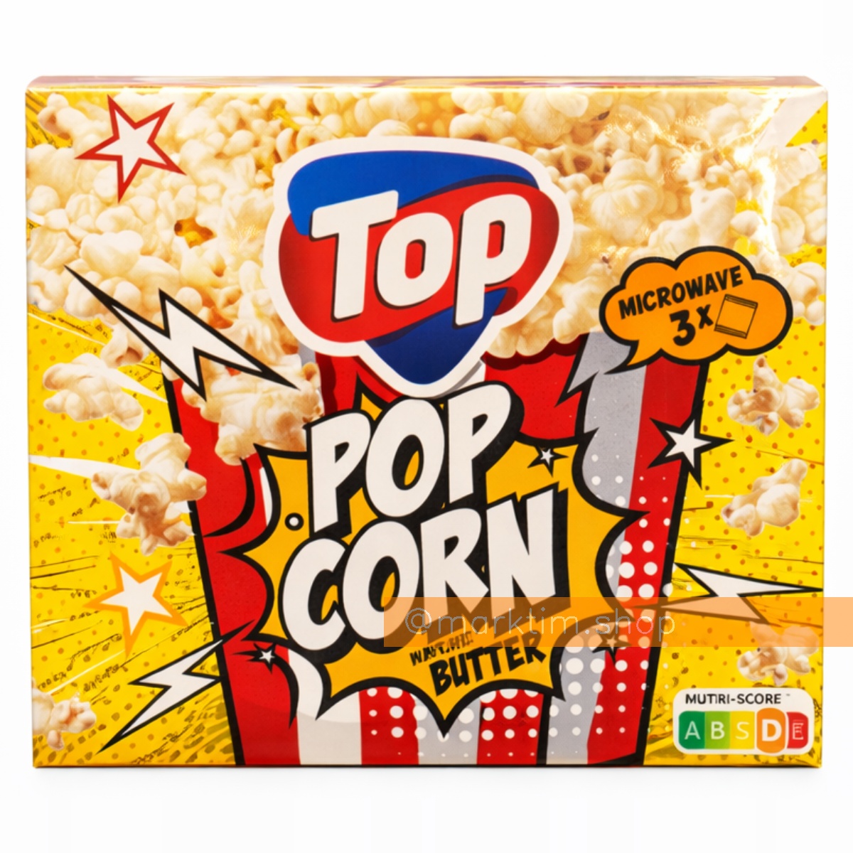 Попкорн для мікрохвильової печі, з маслом TOP (3х100 г)