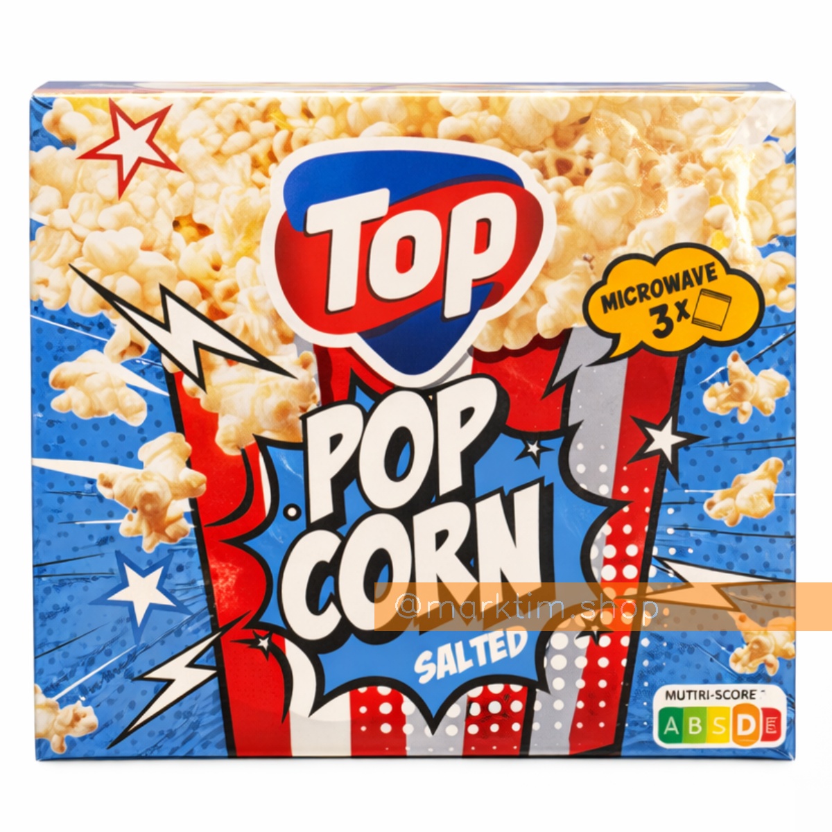 Попкорн для мікрохвильової печі, солоний TOP (3х100 г)