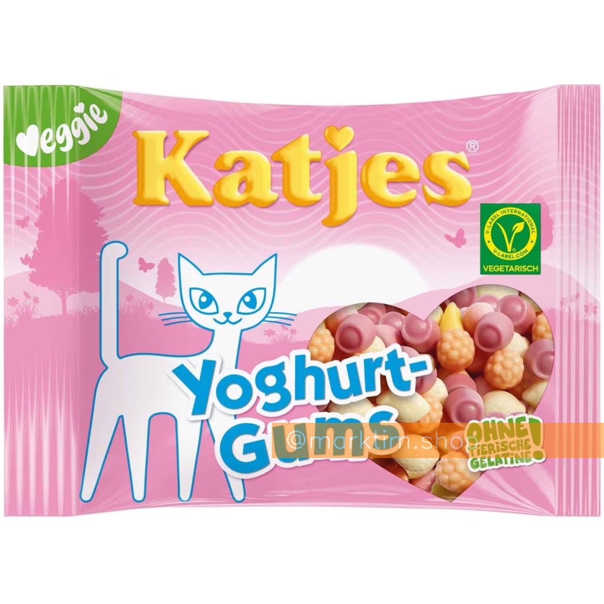 Веганські жувальні цукерки Вітаміни Йогурт Katjes (210 г)