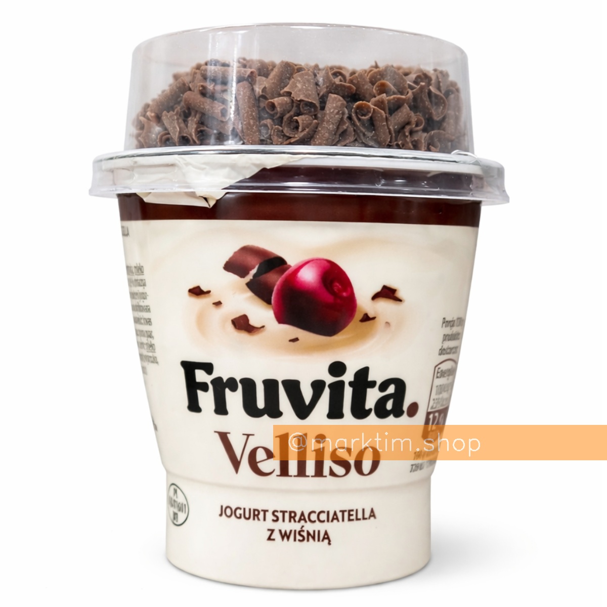 Йогурт з вишнею та чорним шоколадом Velliso FRUVITA (138 г)
