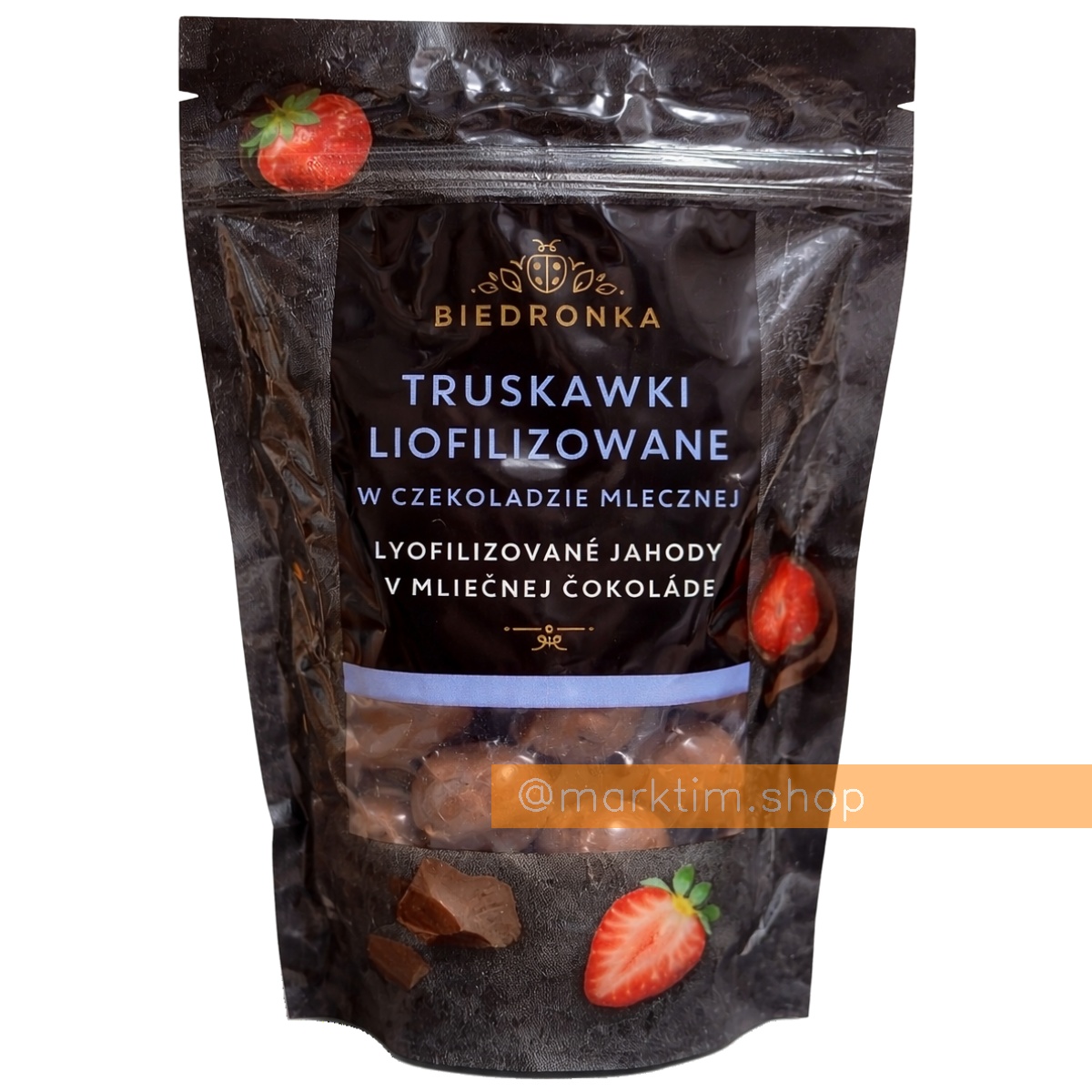 Полуниця в молочному шоколаді Biedronka Premium (100 г)