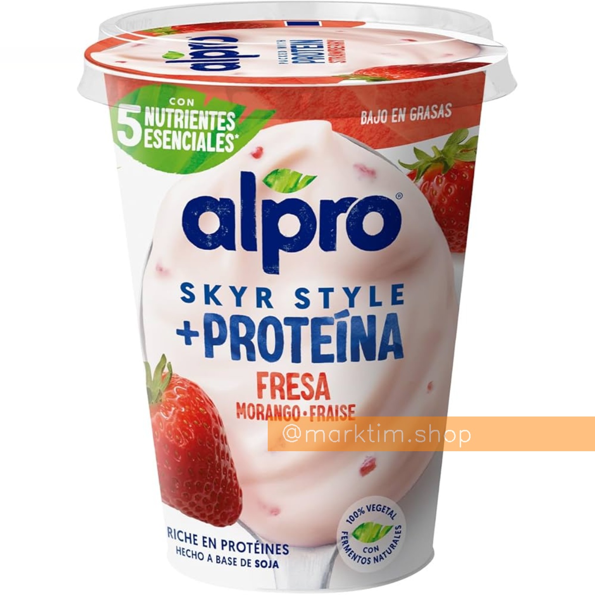 Соєвий йогурт Скір протеїновий Полуниця ALPRO (400 г)