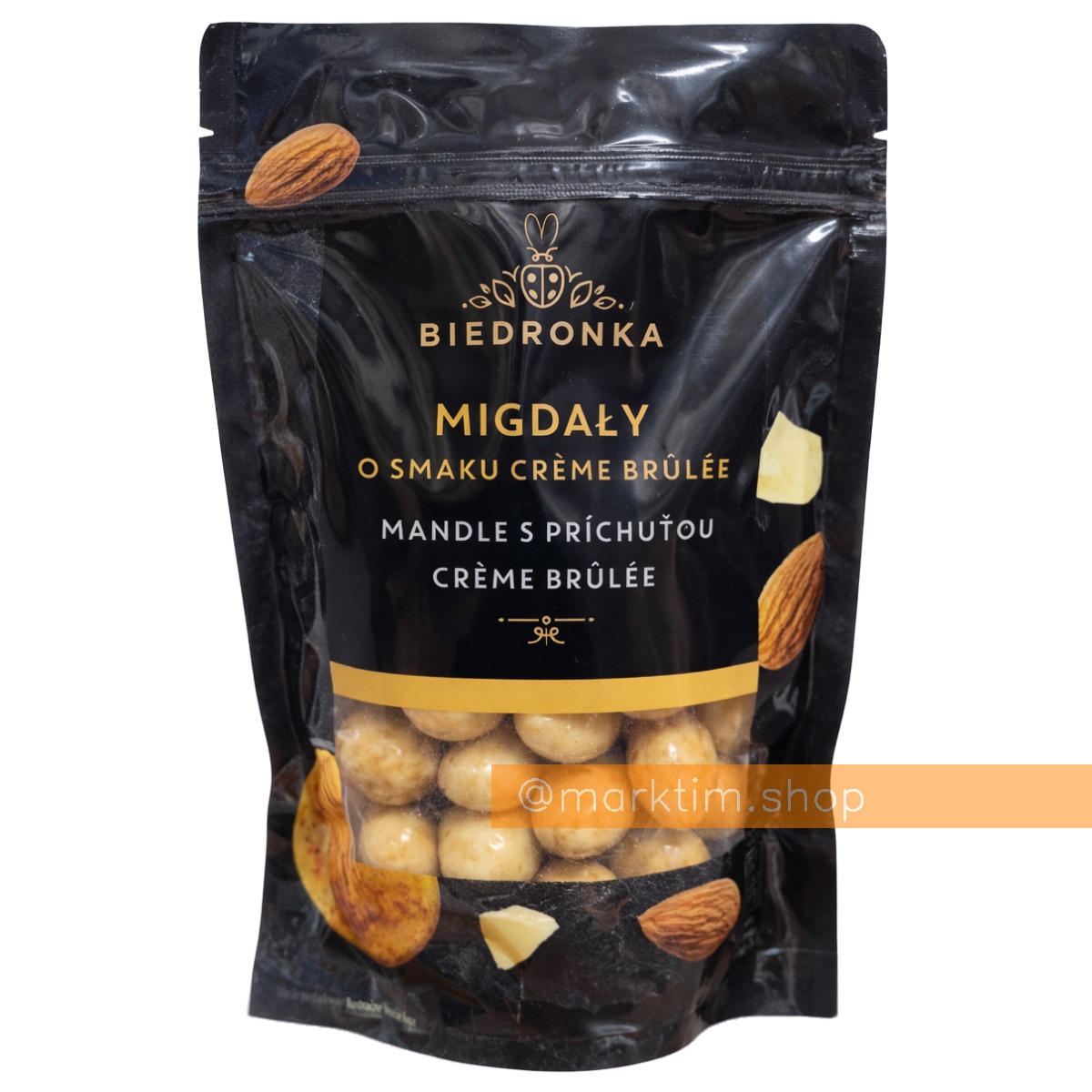 Мигдаль у посипці зі смаком крем брюле Biedronka Premium (120 г)