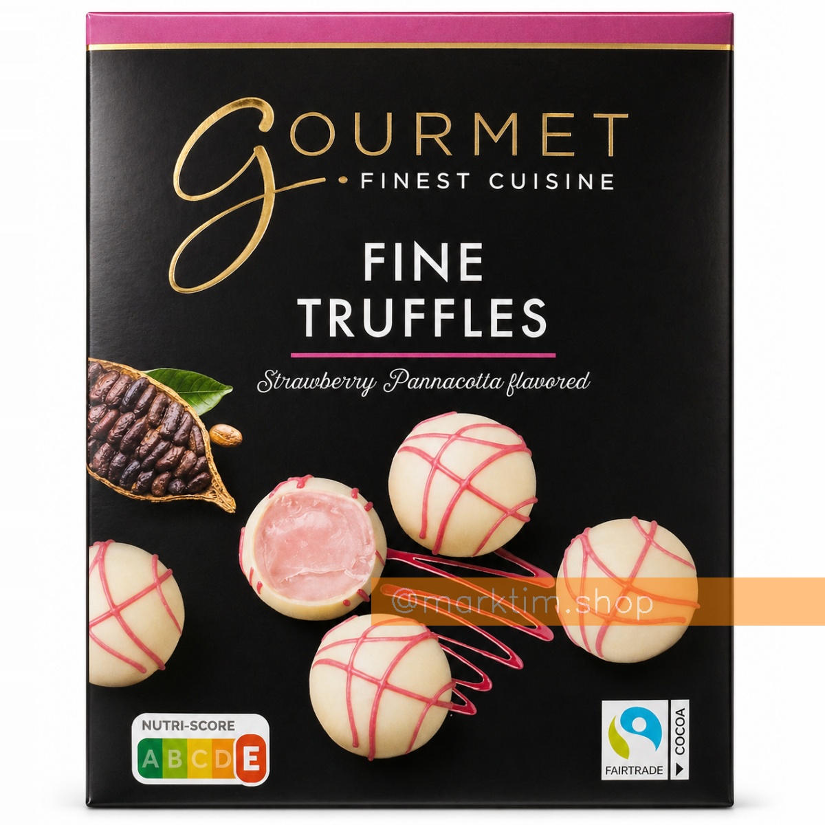 Шоколадні праліне Трюфелі з полуничною панна-котою GOURMET (100 г)
