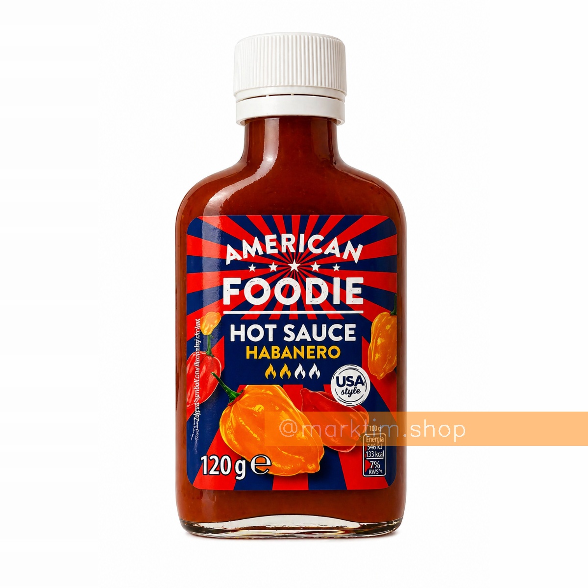 Гострий соус з перцем хабанеро Habanero Roleski AMERICAN FOODIE (120 г)