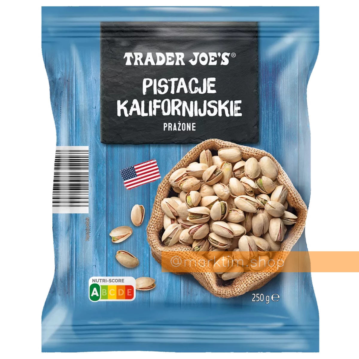 Запечені фісташки без солі TRADER JOE'S (250 г)