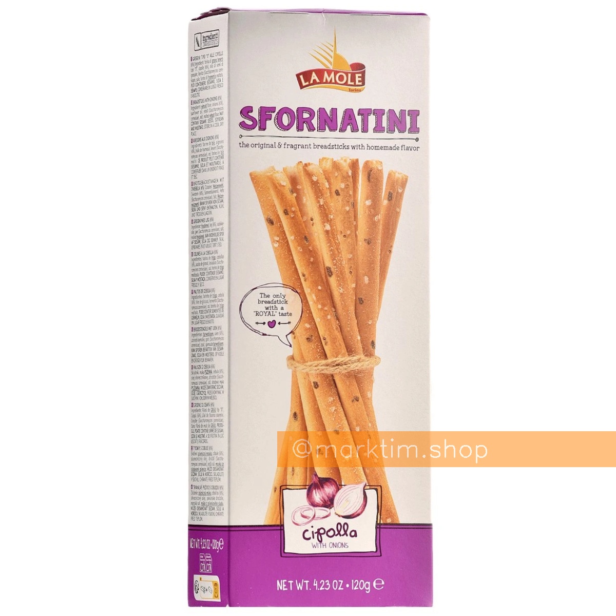Грісіні з часником Sfornatini La mole (120 г)