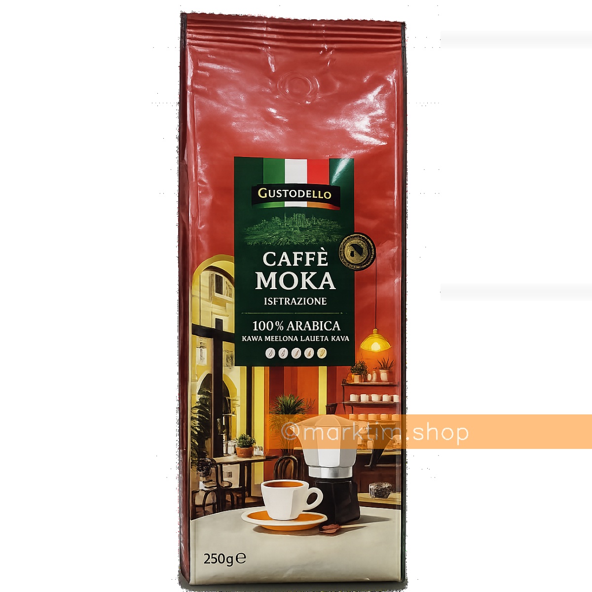 Мелена кава 100% арабіка Мокка Moka Inspirazione GUSTO BELLO (250 г)