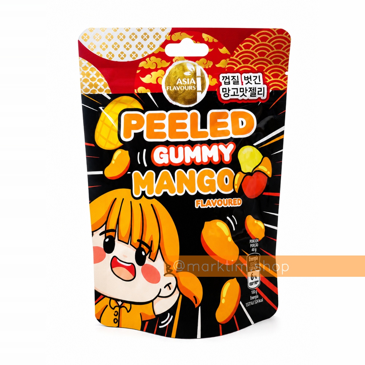 Жувальні цукерки Манго Peeled Gummy ASIA FLAVOURS (85 г)